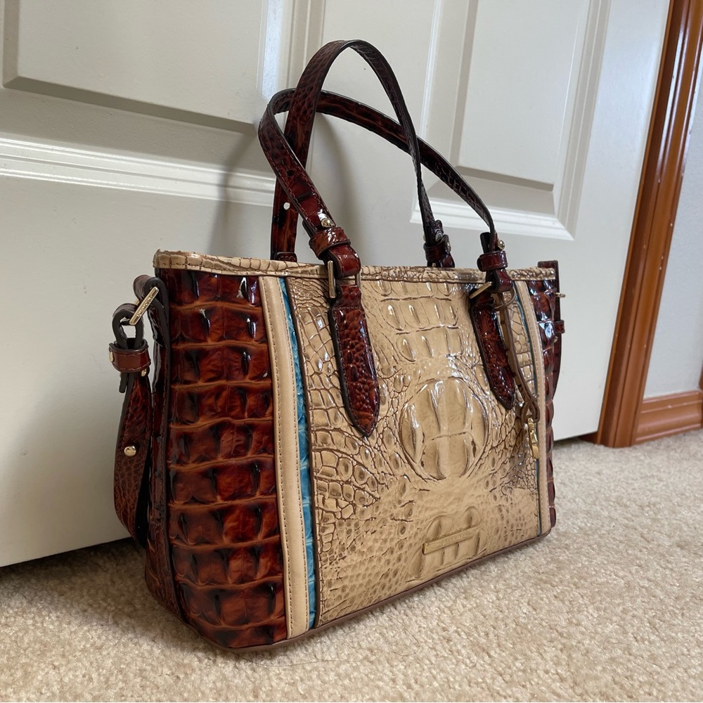🌹🩸BRAHMIN SAND SANTANA MINI ASHER SATCHEL BAG🩸